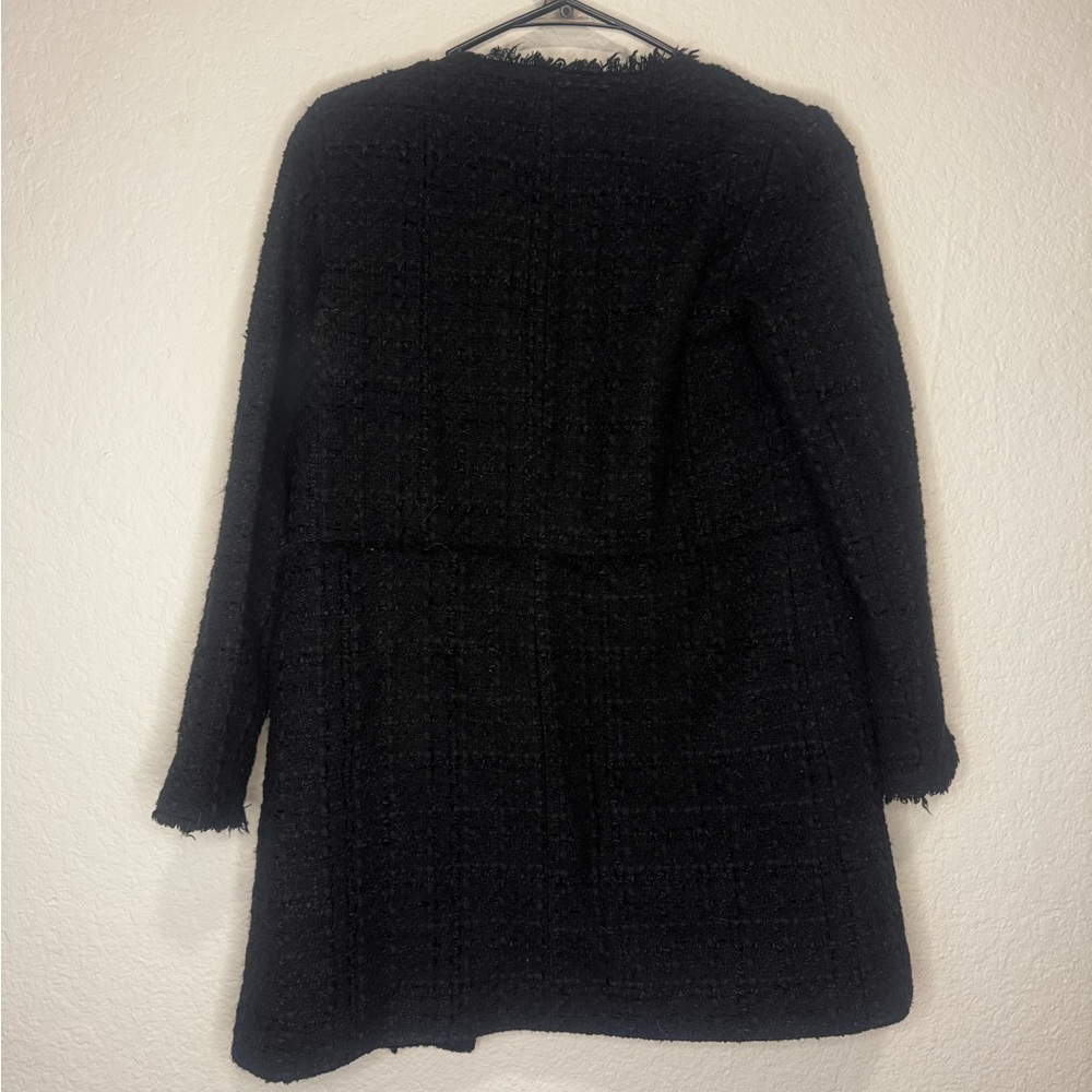 Zara Black Textured Jacket
